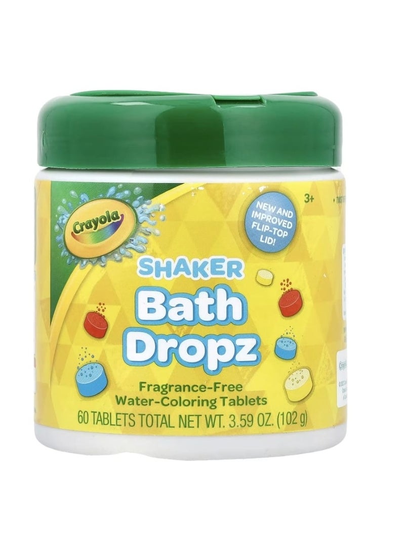 كرايولا شاكر باث دروبز 3+ خالي من العطور 60 قرصًا 3.59 أونصة (102 غرام) - Image 1